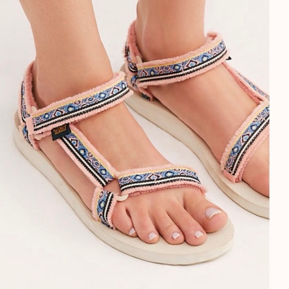 Teva x Free People Original Universal Maressa Sandals in Apricot Multi